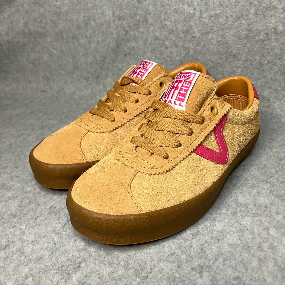 Vans Off the Wall Womens Size 5 Orange Pink Shoes Sneakers Sporty